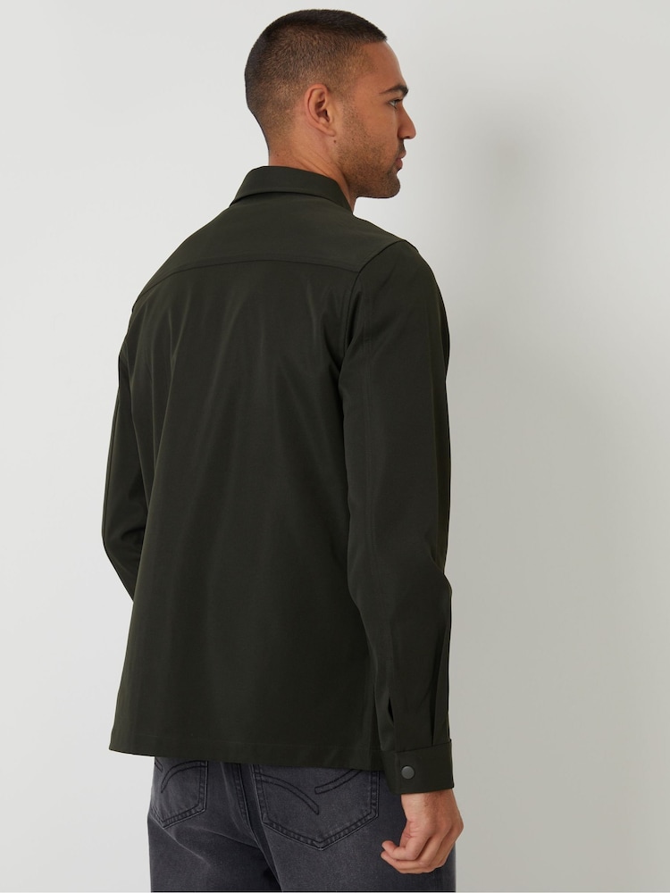 Threadbare Green Cargo Pocket Shacket - Image 2 of 4 Threadbare Green Cargo Pocket Shacket - Image 2 of 4