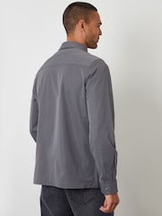 Threadbare Grey Cargo Pocket Shacket - Image 3 of 4