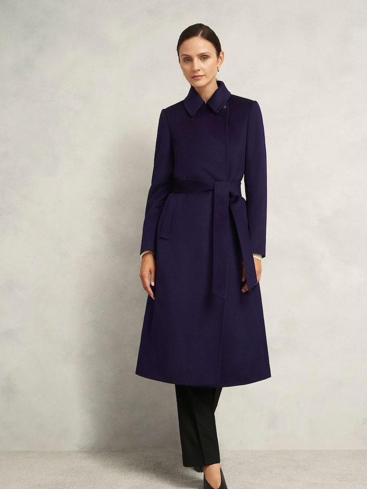 Hobbs Purple Petite Livia Coat - Image 1 of 4