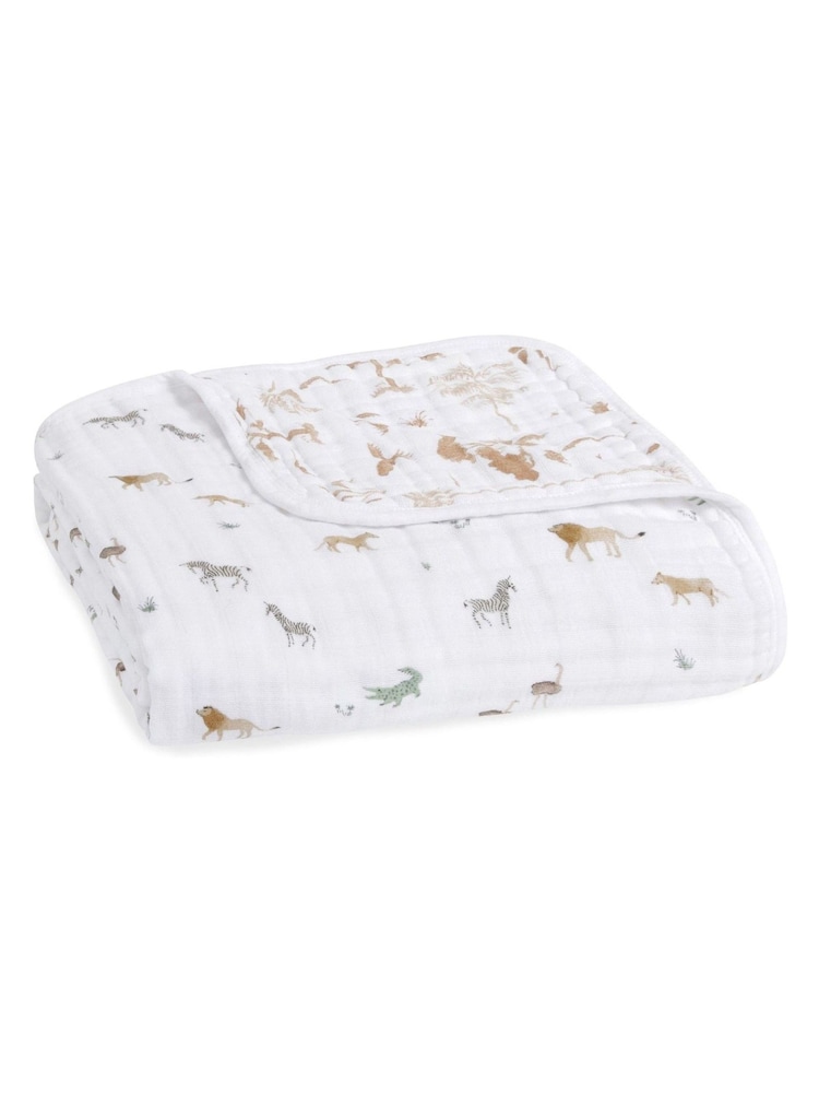 Aden + Anais White Dream Blanket Muslin Safari Dream - Image 1 of 1 Aden + Anais White Dream Blanket Muslin Safari Dream - Image 1 of 1