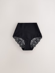 Black High Waist Brief Premium Shaping Tummy Control Briefs - Image 1 of 4