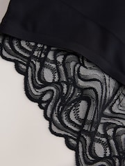 Black High Waist Brief Premium Shaping Tummy Control Briefs - Image 2 of 4