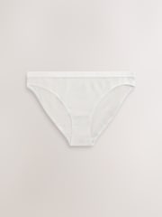Neutral Marls High Leg Cotton Logo Knickers 4 Pack - Image 9 of 11