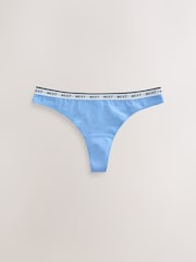 Pastels Thong Cotton Logo Knickers 7 Pack - Image 5 of 10