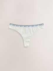 Pastels Thong Cotton Logo Knickers 7 Pack - Image 8 of 10