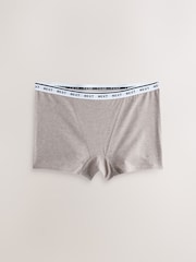 Neutral Boyshort Cotton Logo Knickers 10 Pack - Image 2 of 14