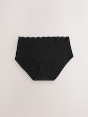 Peach Pink Midi Cotton and Lace Knickers 10 Pack - Image 10 of 17