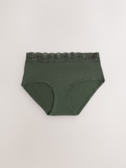 Peach Pink Midi Cotton and Lace Knickers 10 Pack - Image 13 of 17