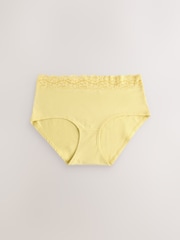 Peach Pink Midi Cotton and Lace Knickers 10 Pack - Image 15 of 17