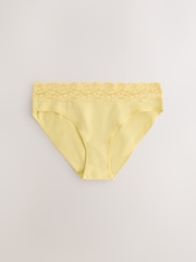وردي مشمشي - مجموعة سراويل داخلية من القطن والدانتيل من 10 قطع - صورة 10 من 16