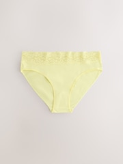وردي مشمشي - مجموعة سراويل داخلية من القطن والدانتيل من 10 قطع - صورة 11 من 16