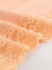 وردي مشمشي - مجموعة سراويل داخلية من القطن والدانتيل من 10 قطع - صورة 16 من 16