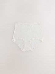 Black Floral/Berry Full Brief Cotton and Lace Knickers 7 Pack - Image 4 of 10