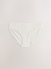 Black Floral/Berry High Leg Cotton and Lace Knickers 7 Pack - Image 2 of 10