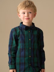 Angel & Rocket Blue Camden Brushed Shirt With Bow Tie - Image 5 of 5
