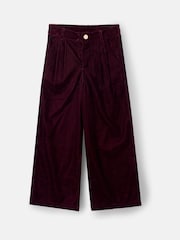Angel & Rocket Red Chloe Velvet Wide Leg Trousers - Image 5 of 7