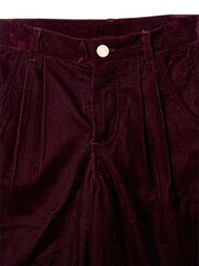 Angel & Rocket Red Chloe Velvet Wide Leg Trousers - Image 7 of 7