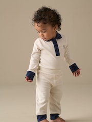 Angel & Rocket Natural Adonis Herringbone Bodysuit & Leggings Set - Image 1 of 8