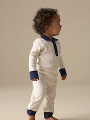 Angel & Rocket Natural Adonis Herringbone Bodysuit & Leggings Set - Image 2 of 8