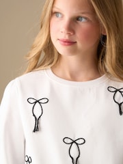 Angel & Rocket Imogen Embroidered Bow Long Sleeve Top - Imagen 3 de 8