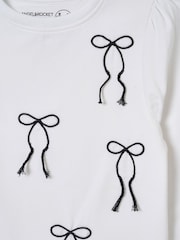 Angel & Rocket Imogen Embroidered Bow Long Sleeve Top - Imagen 8 de 8
