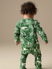 Angel & Rocket Green Andreas Scandi Print Babygrow - Image 4 of 7