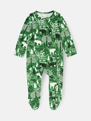 Angel & Rocket Green Andreas Scandi Print Babygrow - Image 5 of 7