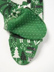 Angel & Rocket Green Andreas Scandi Print Babygrow - Image 7 of 7