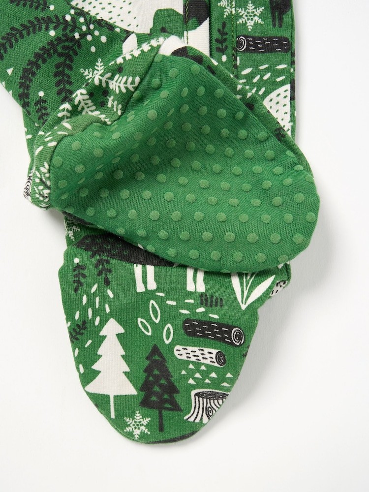 Angel & Rocket Green Andreas Scandi Print Babygrow - Image 7 of 7 Angel & Rocket Green Andreas Scandi Print Babygrow - Image 7 of 7