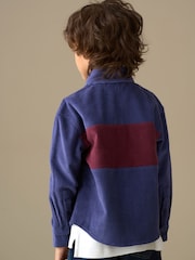 Angel & Rocket Blue Andres Panel Cord Overshirt - Image 3 of 8