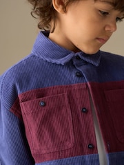 Angel & Rocket Blue Andres Panel Cord Overshirt - Image 4 of 8