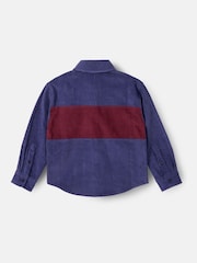Angel & Rocket Blue Andres Panel Cord Overshirt - Image 7 of 8