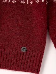 Rojo - Angel & Rocket Oakley Fairisle Zip Neck Jumper - Imagen 9 de 9