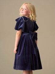 Angel & Rocket Blue Bella Velvet Dress - Image 2 of 8