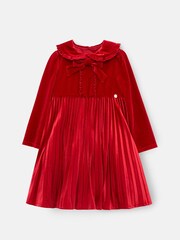 Angel & Rocket Red Charlotte Red Velvet Bow Dress - Image 6 of 8