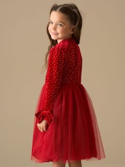 Angel & Rocket Red Elsie Velvet Tulle Dress - Image 2 of 9