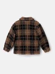 Angel & Rocket Brown Braxton Polar Fleece Plaid Shacket - Image 7 of 8