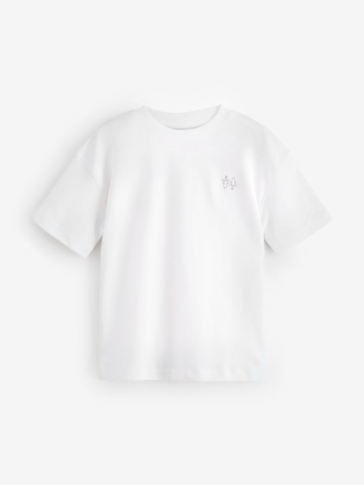 Angel & Rocket White Evan White T-Shirt - Image 1 of 3