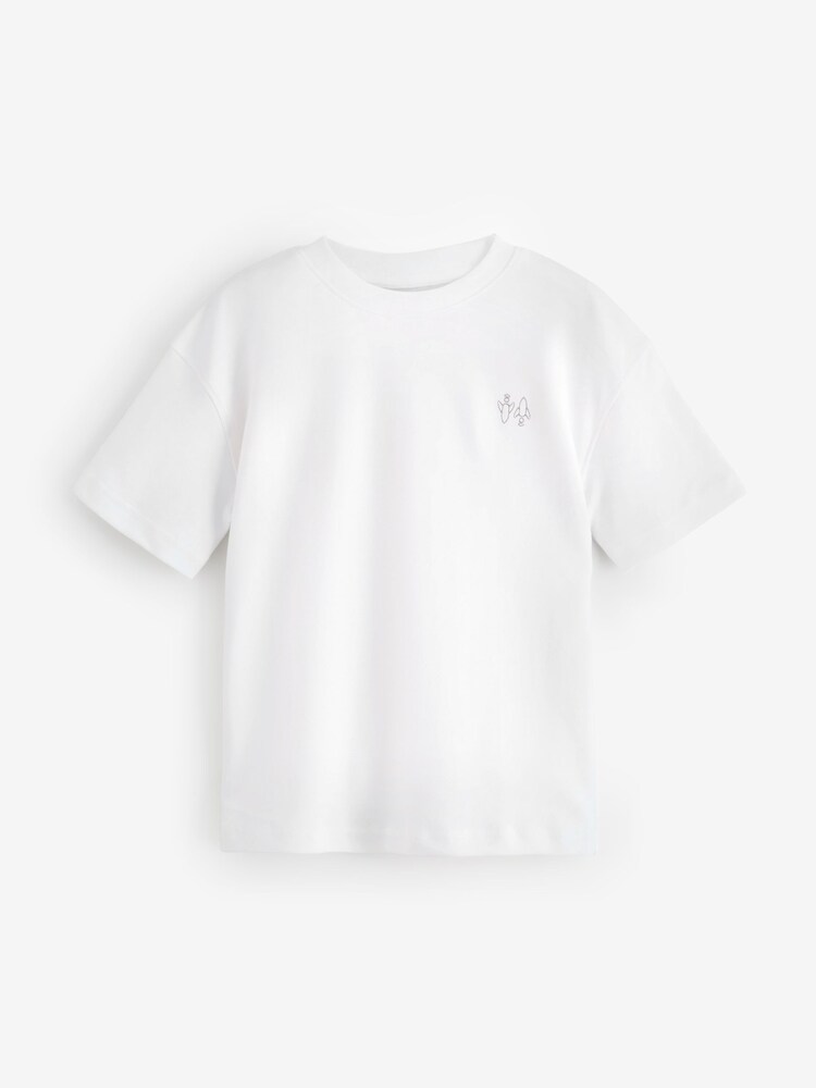 Angel & Rocket White Evan White T-Shirt - Image 1 of 1