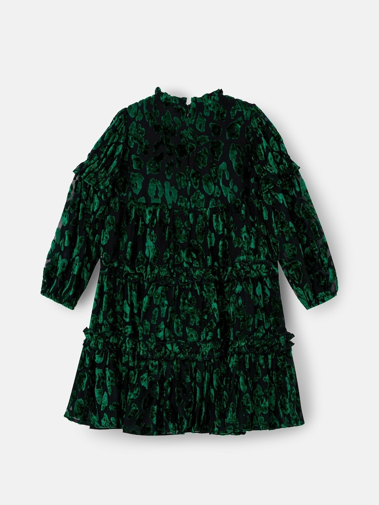green rib midi dress Miss Circle Women Zenaida Emerald Green Cutout High Slit Velvet Gown