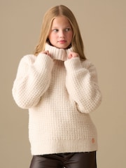 Angel & Rocket Cream Maddie Chunky Rollneck Jumper - Image 1 of 6