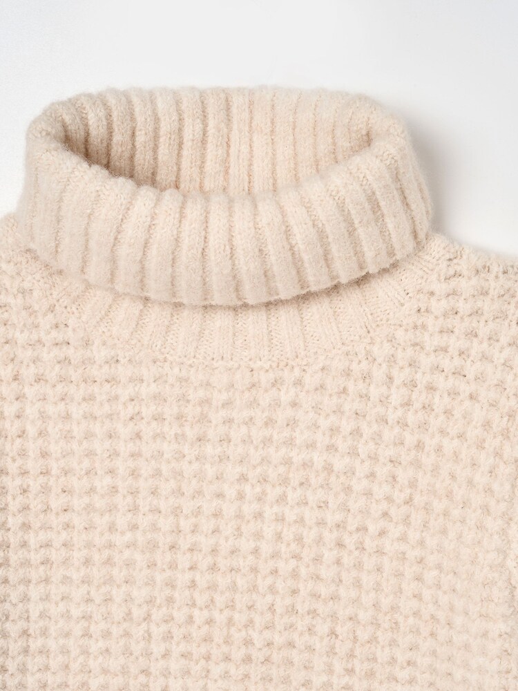 Angel & Rocket Cream Maddie Chunky Rollneck Jumper - Image 6 of 6