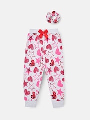 Angel & Rocket Grey Stella Heart and Star Leopard Pyjamas - Image 6 of 7