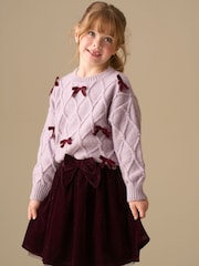 Angel & Rocket Red Chloe Velvet Skirt - Image 3 of 6