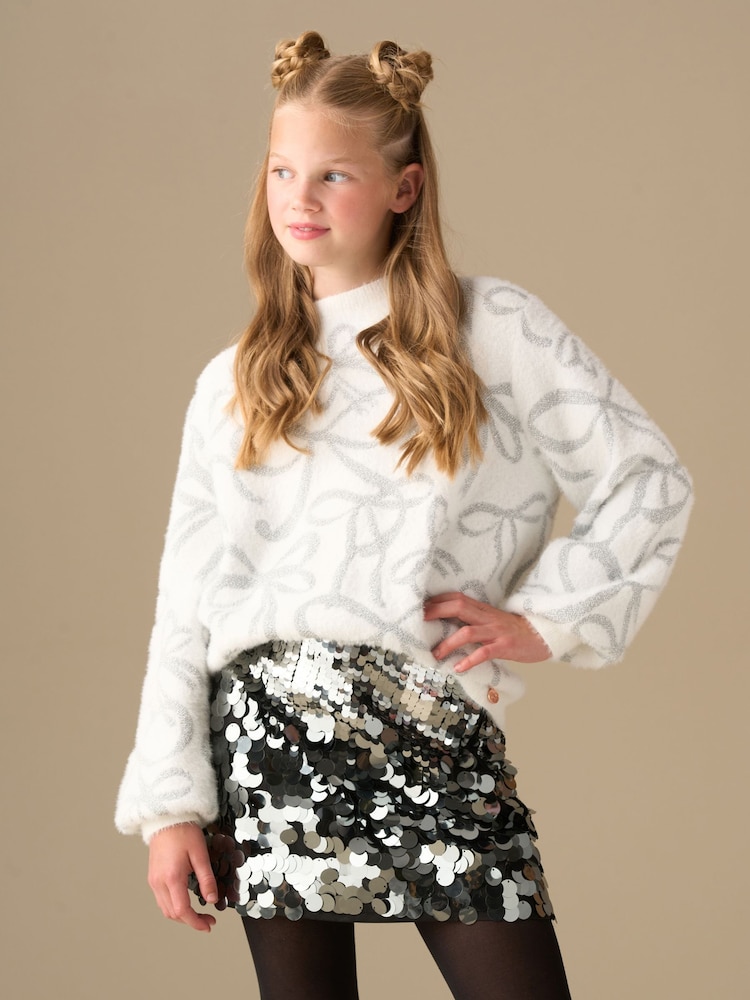Angel & Rocket Silver Natalia Disco A Line Skirt - Image 2 of 8