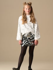 Angel & Rocket Silver Natalia Disco A Line Skirt - Image 5 of 8