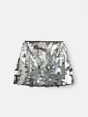 Angel & Rocket Silver Natalia Disco A Line Skirt - Image 6 of 8