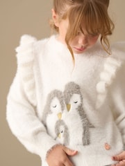 Angel & Rocket Natural Izzy Polar Bear Jumper - Image 3 of 8