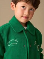 Angel & Rocket Green Austin Graphic Varsity Jacket - Image 5 of 9