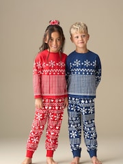 Angel & Rocket Blue Andreas Scandi Print Pyjamas - Image 3 of 8